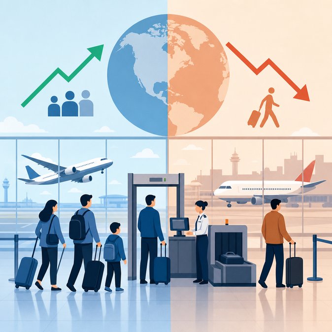 Passenger screening at Canada’s major airports edges up, but U.S.-bound traffic falls for 15th straight month