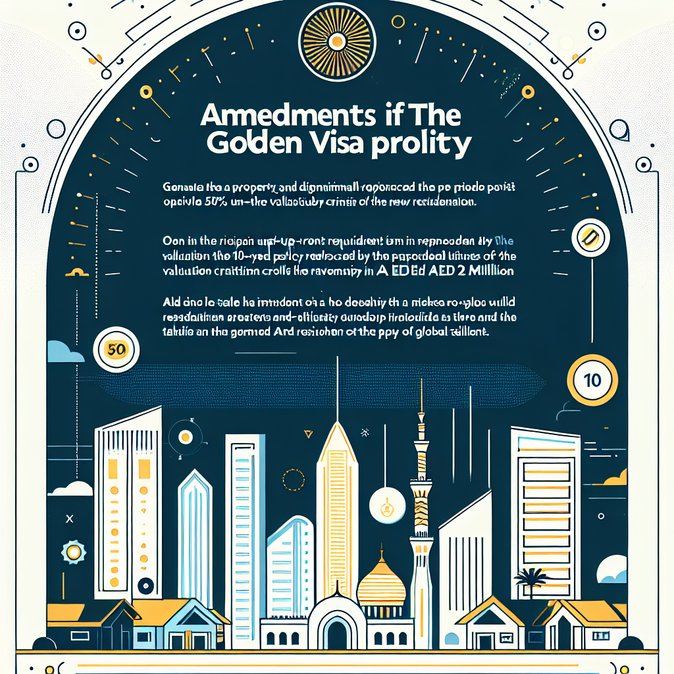 UAE Drops 50 % Up-Front Payment Requirement for Property Golden Visa
