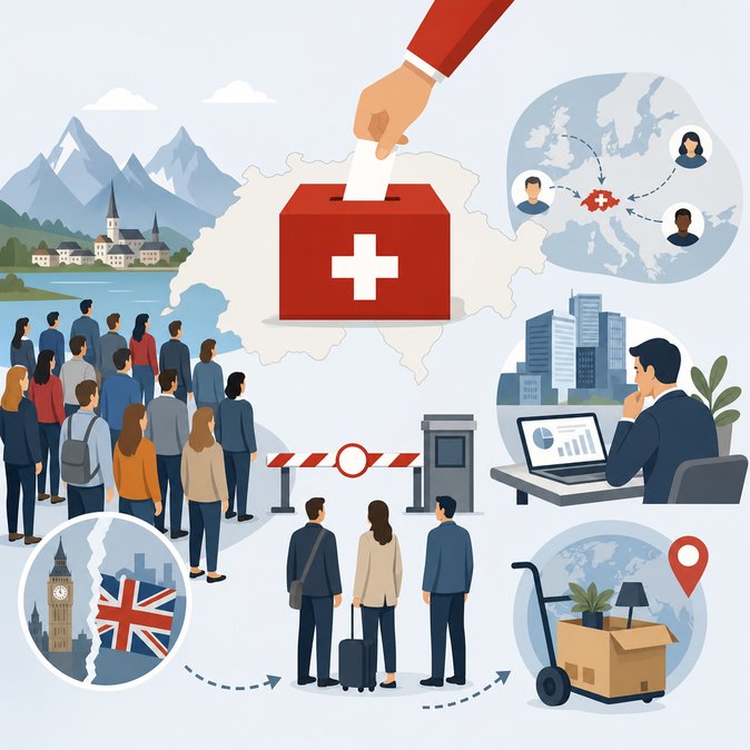 Le vote suisse sur le plafonnement de l’immigration à dix millions suscite des avertissements à la manière du Brexit