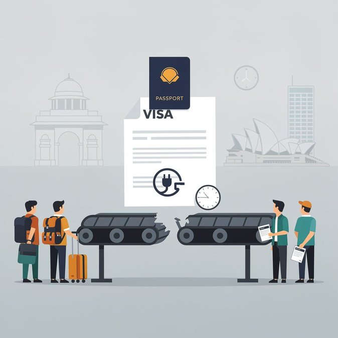 تعليق جميع خدمات التأشيرات والهويات وجوازات السفر والهجرة الهندية في أستراليا من قبل VFS Global