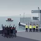 احتجاج ضد المهاجرين في مارينا هامبشاير يؤدي إلى اعتقال ستة أشخاص وتجديد التحذيرات الأمنية للموظفين