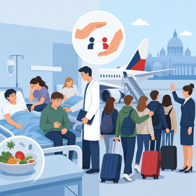 Czech Consular Teams Repatriate 25 Students Taken Ill on Italian School Trip
