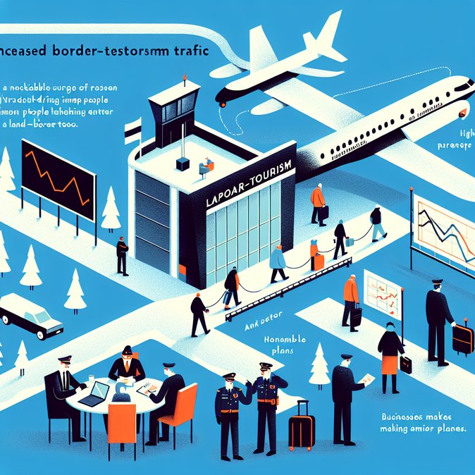 Lapland Border Guard reports record airport traffic and security incidents in February