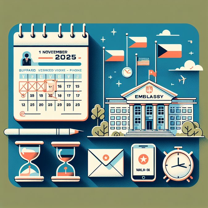 Czech Embassy in Hanoi Introduces Email-Only Booking System for Long-Term Visa and Residence Appointments