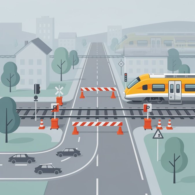 Częstochowa Rail Crossings to Close for a Week as PKP PLK Modernises Mainline