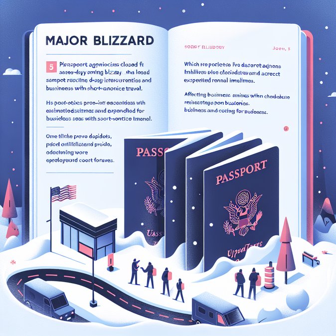 Winter Blizzard Shuts Five Northeastern Passport Agencies, Delays Same-Day Issuance