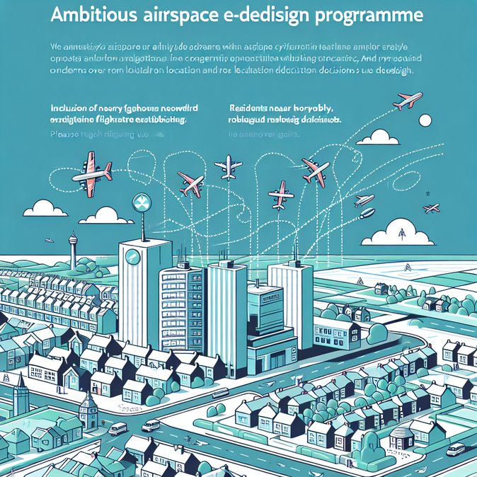 No compensation for households under new UK flight paths, officials advise, as airspace overhaul accelerates