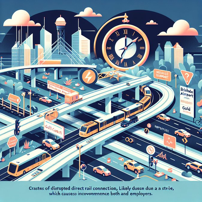 Brisbane rail strikes and maintenance works threaten airport access through late April