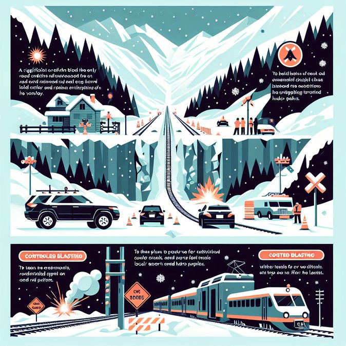 Avalanche Severs Road and Rail Links to Lötschental, Disrupting Commuter Flow