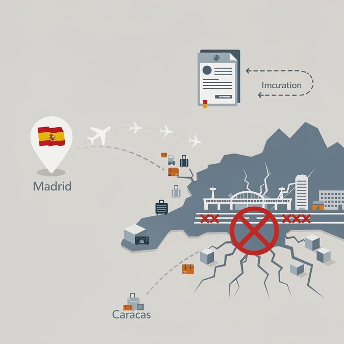 شركات الطيران الإسبانية تعلق رحلات مدريد-كاراكاس بعد إغلاق مطار مايكيتيّا بسبب الزلزال في فنزويلا