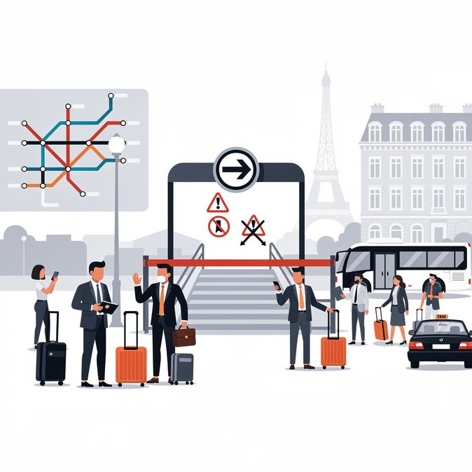 Paris public-transport strike continues, adding complexity for inbound travellers