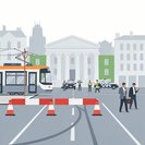 La reunión del Taoiseach con la canciller alemana provoca un cordón de seguridad en el centro de Dublín