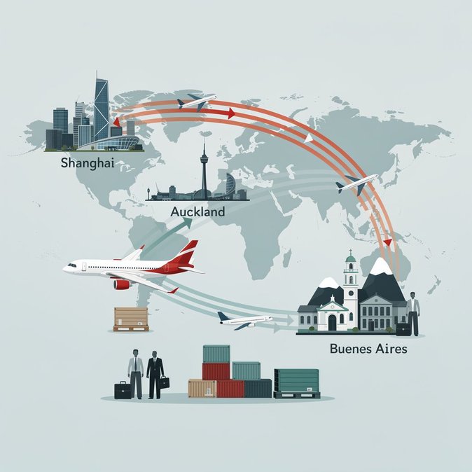 China Eastern va doubler la fréquence de la liaison Shanghai–Auckland–Buenos Aires, renforçant ainsi la connectivité entre la Chine et l’Amérique du Sud.