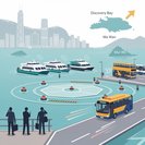 Hong Kong refuerza conexiones de autobús y ajusta ferris a islas periféricas antes de las restricciones marítimas del lunes por la mañana