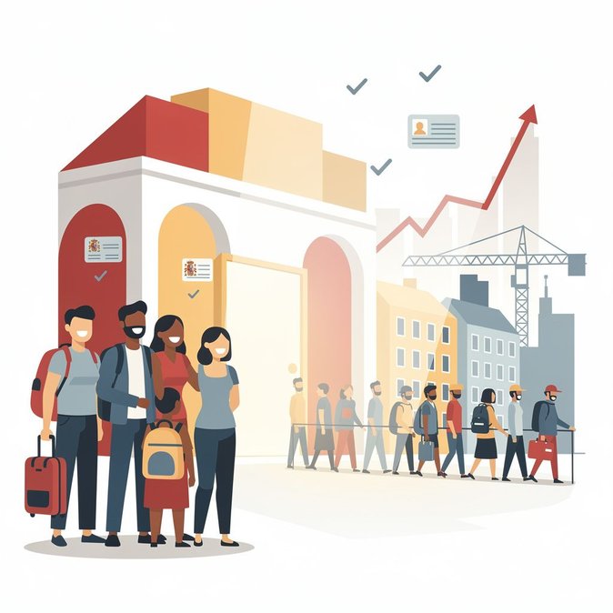 España emite más de 800,000 permisos provisionales de trabajo y residencia en la campaña extraordinaria de regularización