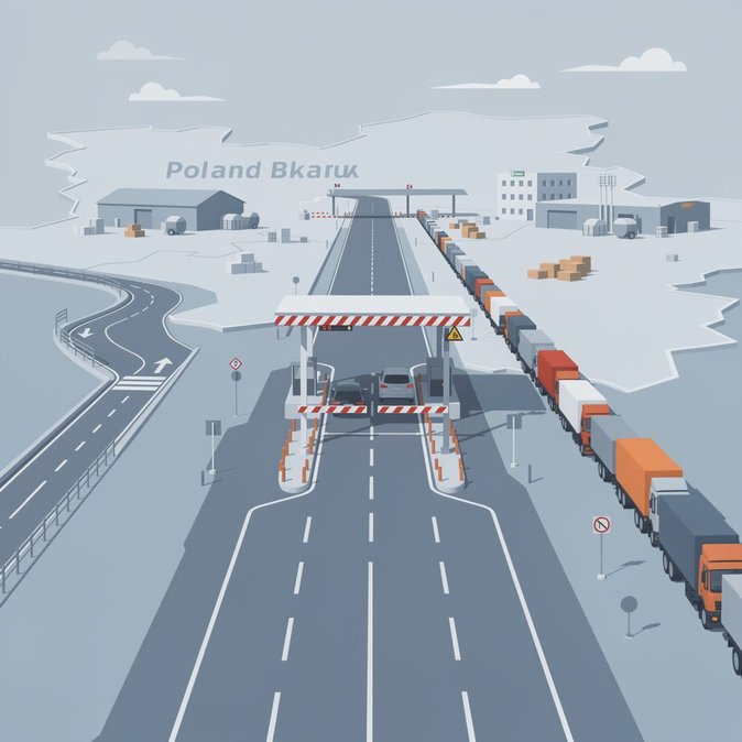 Poland temporarily halts traffic at Połowce and Sławatycze Belarus-border crossings