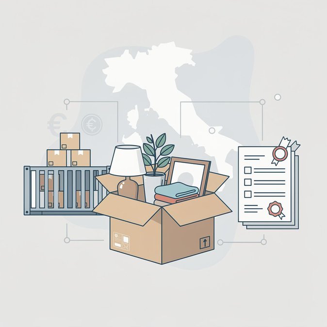 Expat advice column reveals hidden costs of shipping household goods to Italy