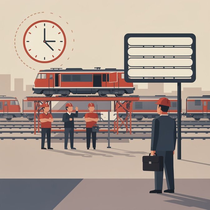 25-hour rail strike at Alstom service hubs may ripple through German freight and commuter networks