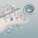 تحذيرات على مستوى البلاد مع تسبب الإعصار بافي في إغلاق الموانئ والسكك الحديدية والمواقع السياحية