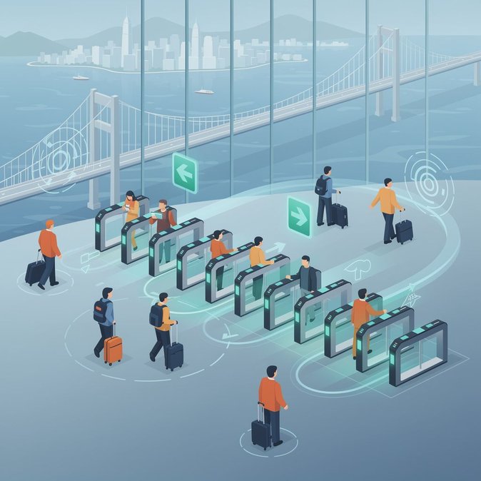 تم تخفيف شروط الأهلية لقنوات الدخول الإلكترونية غير التلامسية في منفذ جسر هونغ كونغ-تشوهاي-ماكاو