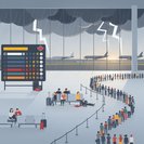 Severe weather and staffing shortages cause day-long disruption at Toronto Pearson
