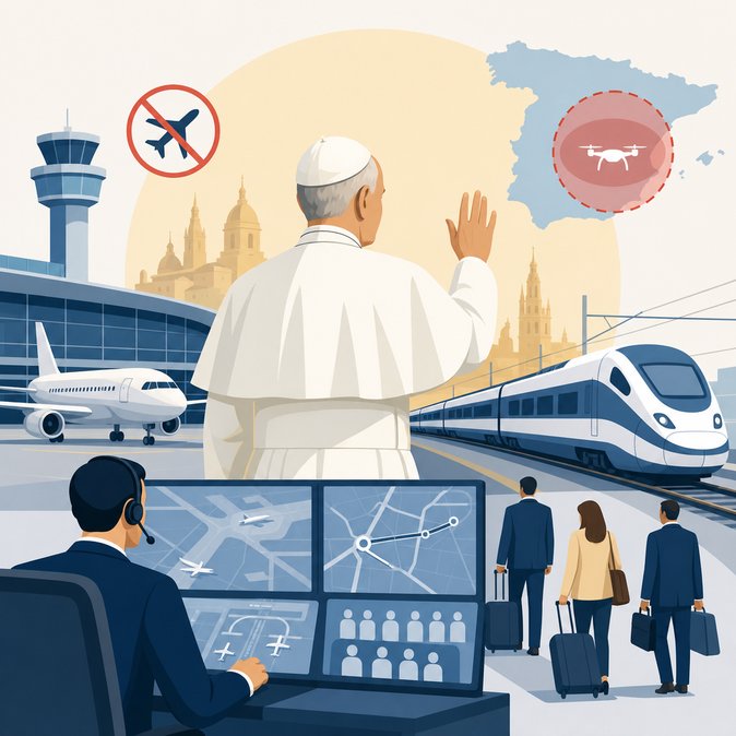 Spain Deploys Nationwide Mobility Plan for Upcoming Papal Visit