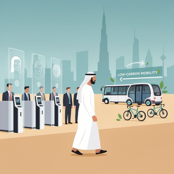 Sheikh Mohammed tours ATM 2026, highlights smart-mobility and sustainability focus