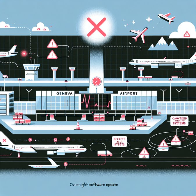 Skyguide software outage halts take-offs and landings at Geneva Airport