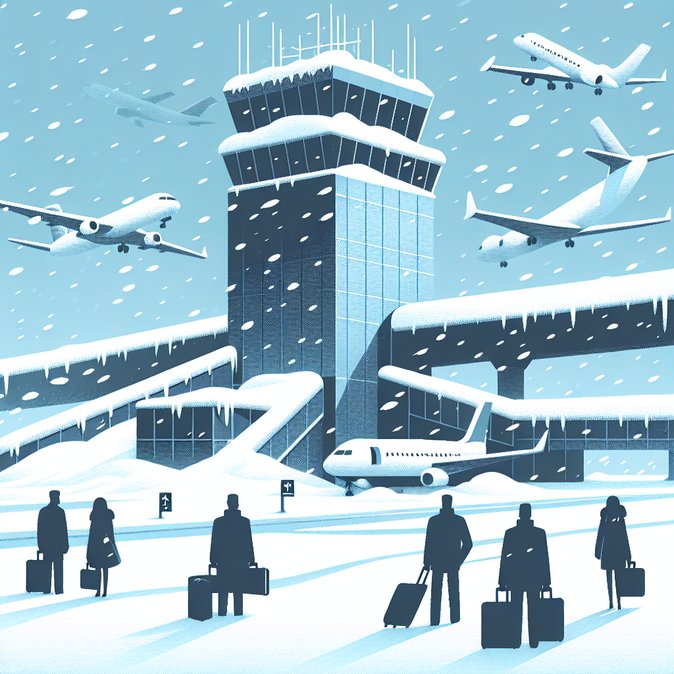 Arctic Cold Snap Disrupts Business Travel at Warsaw Chopin Airport