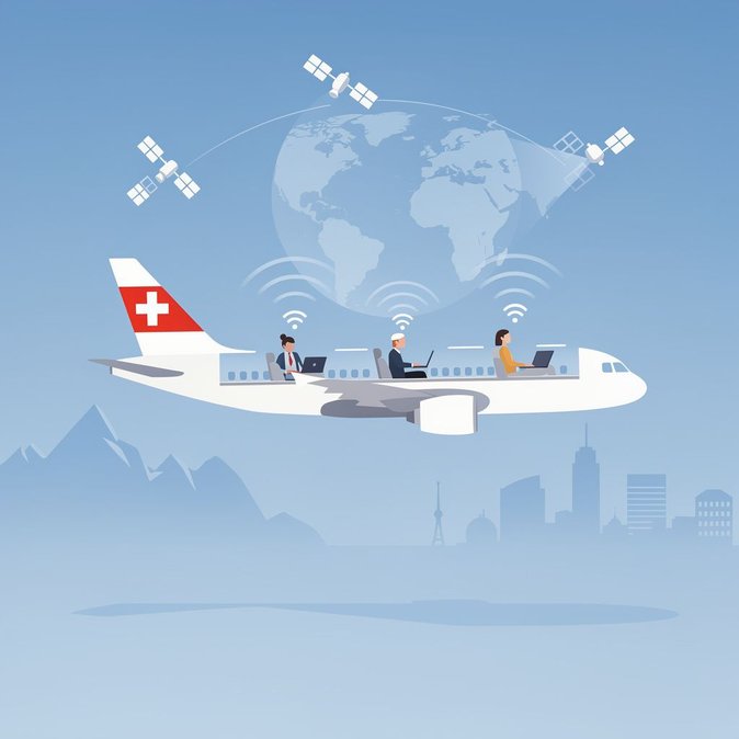 شركة SWISS تصبح أول ناقل جوي أوروبي يقدم خدمة الإنترنت عالي السرعة Starlink على متن الطائرة