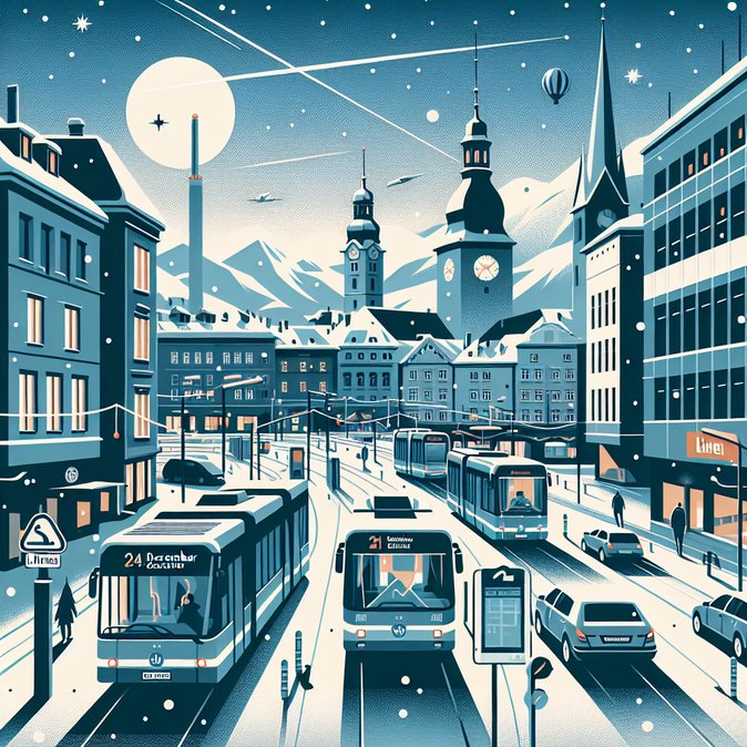 Graz Reduce Servicios de Transporte Público en Nochebuena; No Habrá Autobuses Nocturnos Hasta el 26 de Diciembre