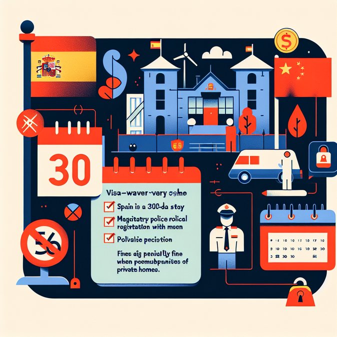 China Reminds Spanish Travellers: Visa-Free Stay Capped at 30 Days, Registration Rules Strict