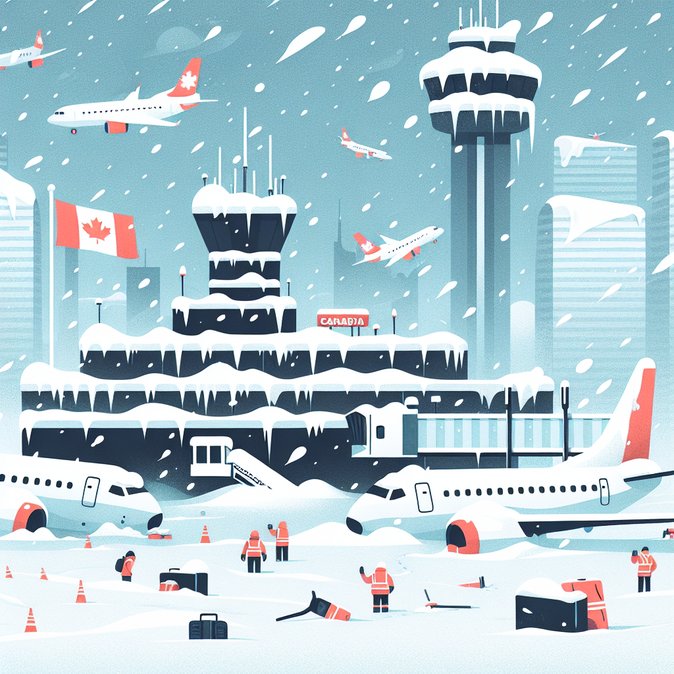 U.S. Northeast Storm Cancels 1,100 + Flights, Ripple Effects Felt by Canadian Travellers