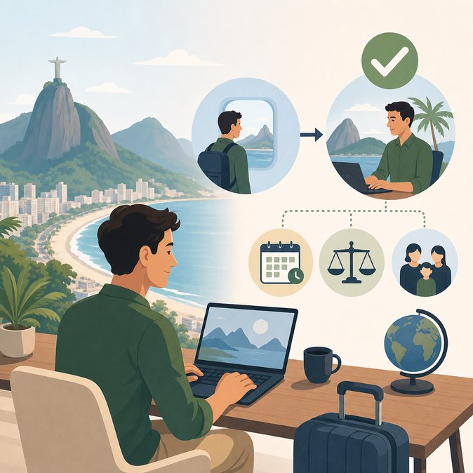 Brazilian Law Firm Clarifies How Foreigners Can Convert Tourist Stays to Digital-Nomad Residence In-Country