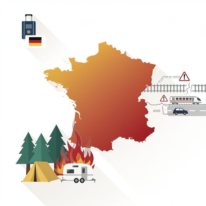 Germany updates France travel advice, warns of wildfire risk as heatwave intensifies