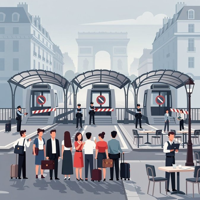 Security lockdown closes key Paris Métro and RER stations, disrupting business travel