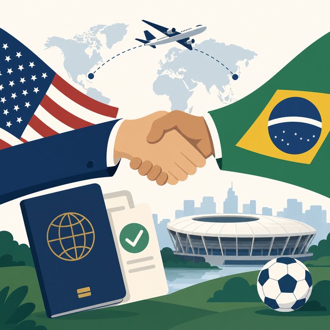 Conselheiro da Casa Branca sugere fim do visto entre Brasil e EUA