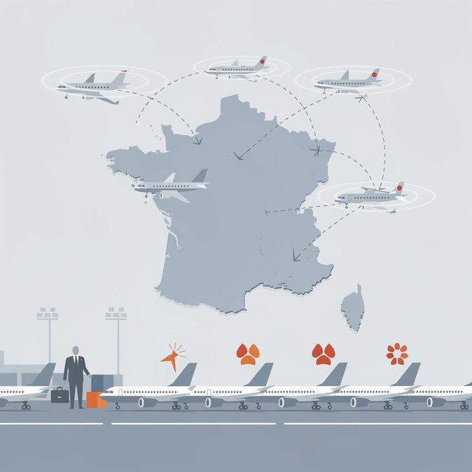 French air-traffic controllers call four-day strike, 1,800 flights to be axed