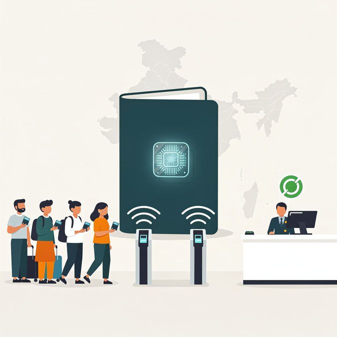 El gobierno detalla el despliegue nacional de los pasaportes electrónicos indios con chip