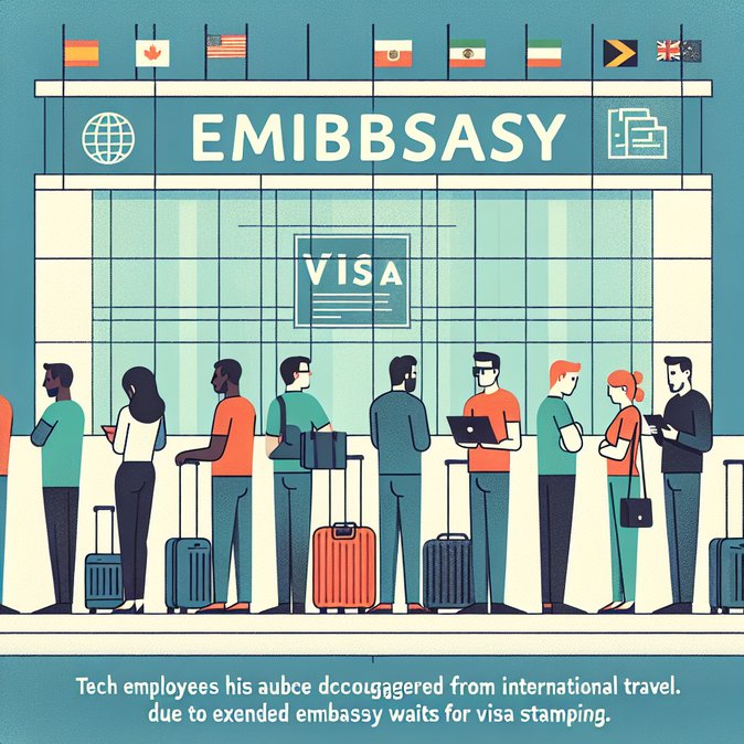 US Visa-Stamping Backlog Prompts Google and Apple to Caution China-Born Staff Against Travel