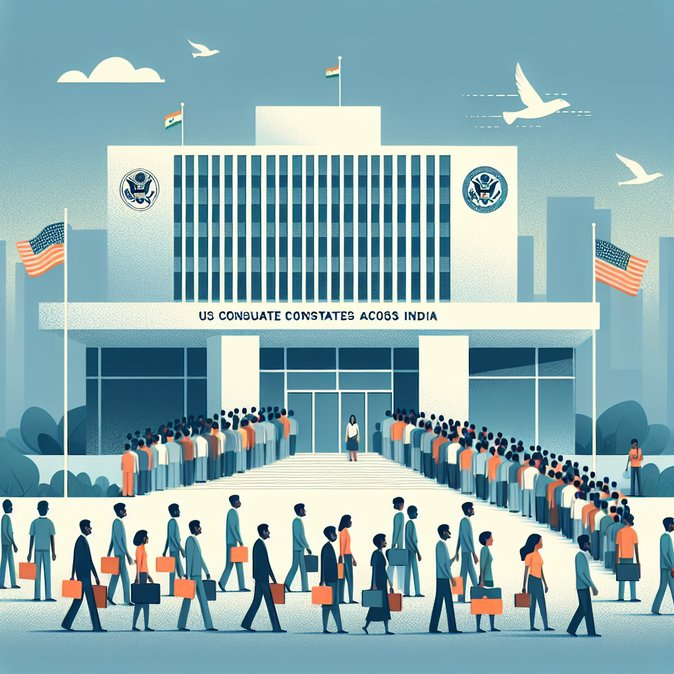 US Consulates in India Release Fresh H-1B and F-1 Interview Slots After Months-Long Freeze