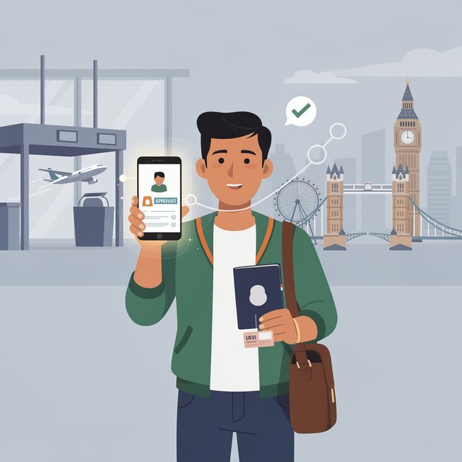 المملكة المتحدة تلغي ملصقات التأشيرات الورقية—الهنود سيحصلون على تأشيرات إلكترونية فقط