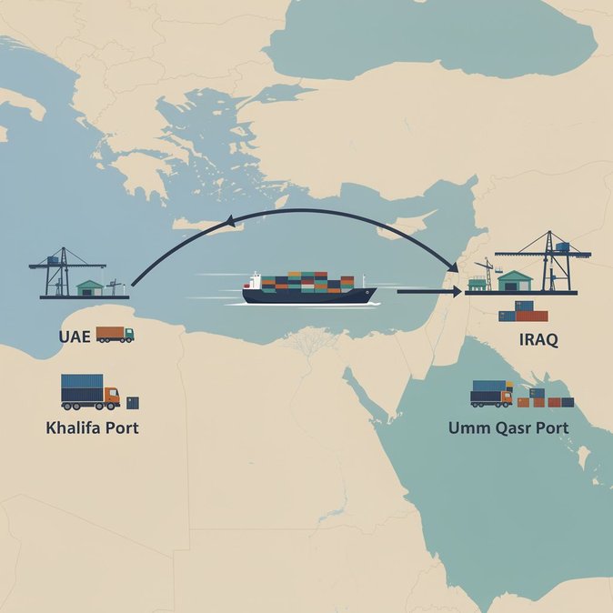 AD Ports Group inaugurates direct weekly shipping corridor linking Khalifa Port with Iraq’s Umm Qasr