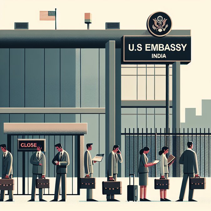 U.S. Embassy and Consulates Shut 24–26 December, Freezing Visa Services