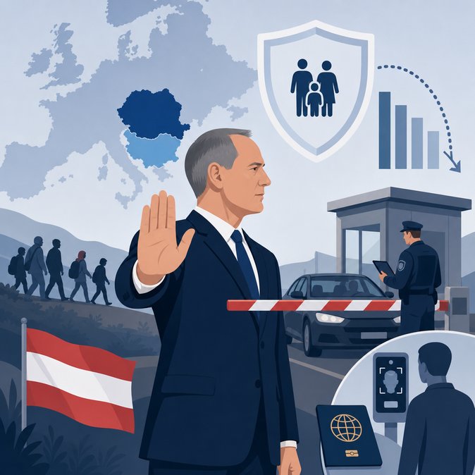 Interior Minister Karner says Austria’s 2022 Schengen veto “proved its worth” as illegal crossings plunge 95 %