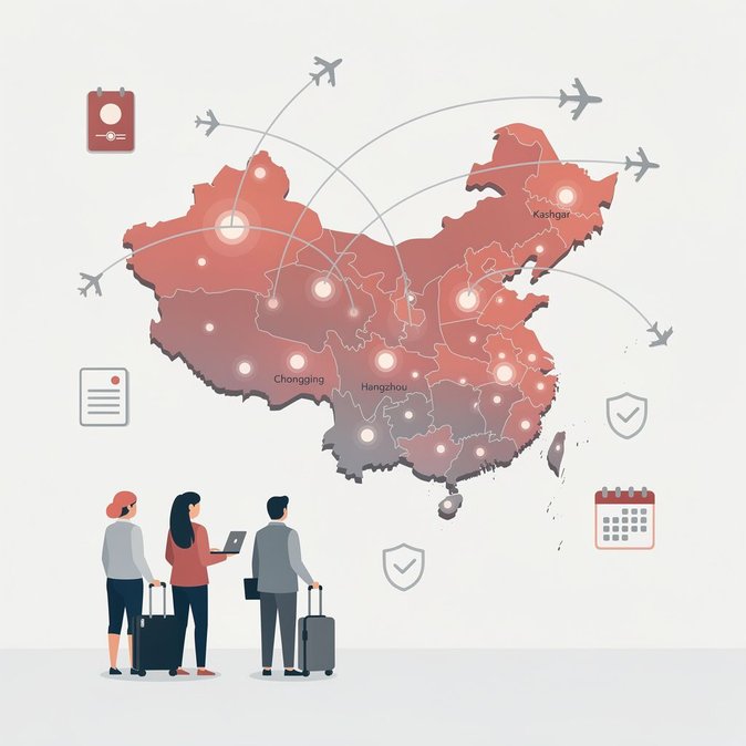 El auge de la exención de visa impulsa a los viajeros extranjeros más allá de las ciudades de primer nivel de China