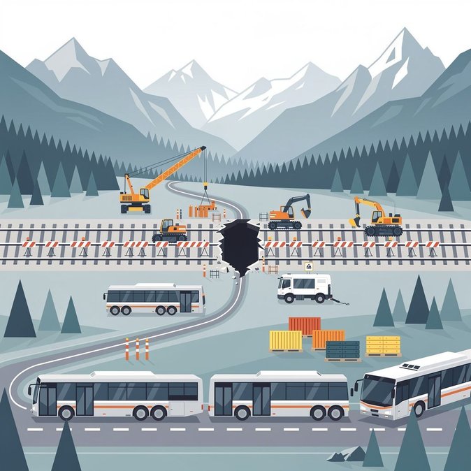 Brenner corridor rail works begin, triggering two-week replacement-bus operation