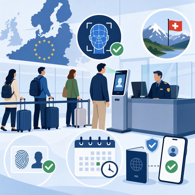 EU Entry/Exit System Now Fully Operational – What It Means for Travellers Entering Switzerland