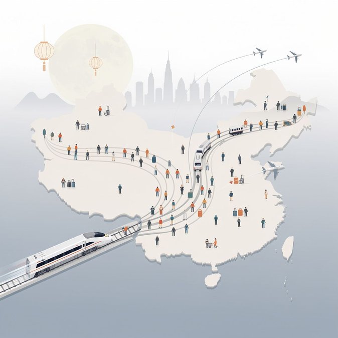 China Records 243 Million Passenger Movements on First Day of Mid-Autumn Break