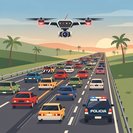 شرطة الطرق الفيدرالية تستخدم الطائرات المسيرة في حملة السلامة المرورية خلال عطلة ساو جواو في باهيا